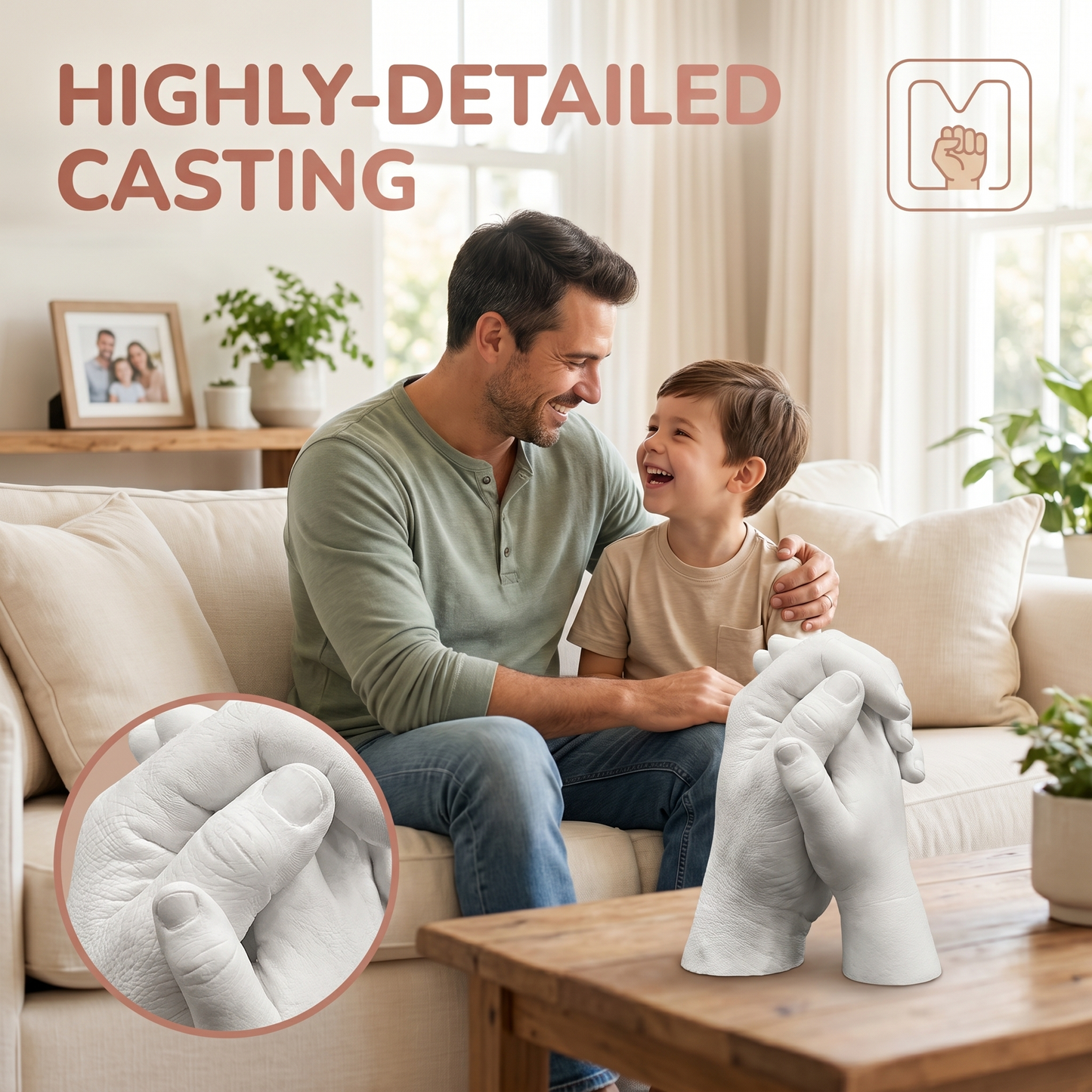 Memo Mold Hand Casting Kit – DIY Keepsake Mold Kit for Parents & Kids