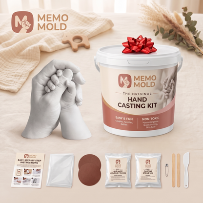 Memo Mold Hand Casting Kit – DIY Keepsake Mold Kit for Parents & Kids